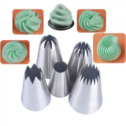 Russian Nozzle Icing Tips Set of 5 Pcs