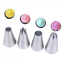 Nozzle Icing Tips Set of 4 Pcs