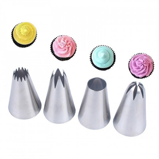 Nozzle Icing Tips Set of 4 Pcs