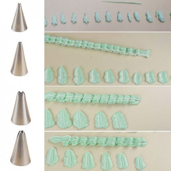 Nozzles Leaf Icing Tips Set of 7 Pcs