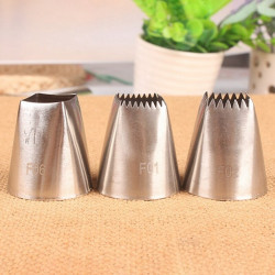 Nozzle Square Icing Tips Set of 3 Pcs