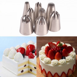 Russian Nozzle Decorating Tips Set of 8 Pcs