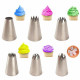 Russian Nozzle Decorating Tips Set of 6 Pcs