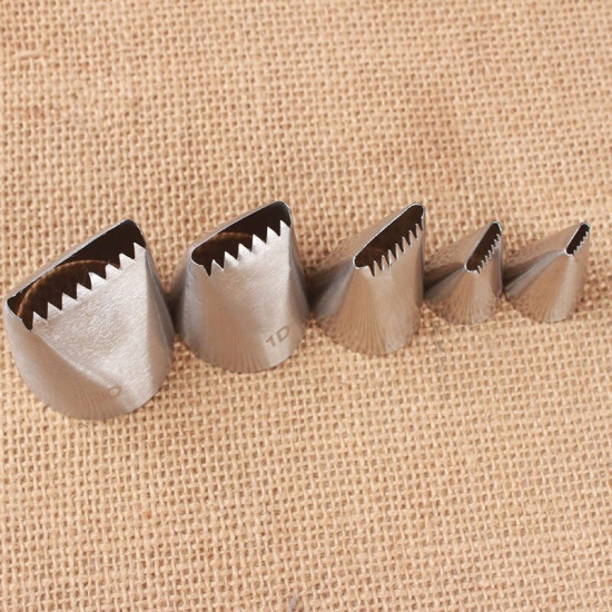 Nozzles Basket Weave Tips Set of 5 Pcs