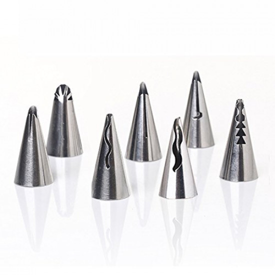 Russian Nozzle Ruffle Tips Set of 7 Pcs