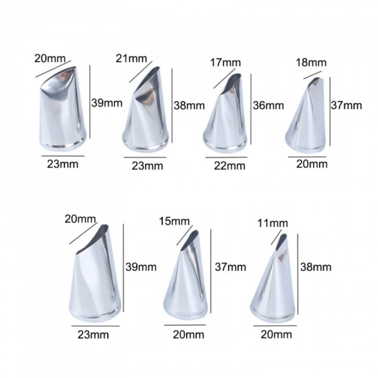 Nozzle Petal Tips Set of 7 Pcs