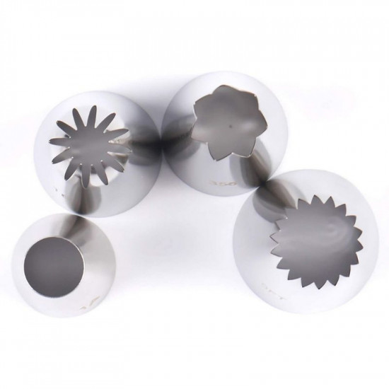 Nozzles Piping Tips Set of 4 Pcs