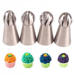 Russian Nozzles Spherical Ball Tips Set of 4 Pcs