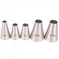 Russian Nozzles Piping Tips Set of 5 Pcs