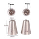 Russian Nozzles Triple Star Icing Tips Set of 2 Pcs