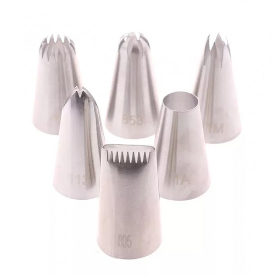 Russian Nozzles Set of 6 Pcs