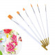 Paint Brush Set of 6 White