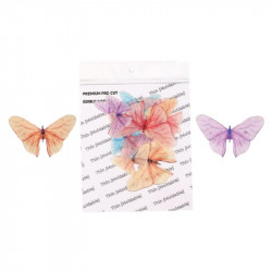 Pastel Mix Size Wafer Butterflies WPC 23 (10 Pcs) - Tastycrafts Economy Pack
