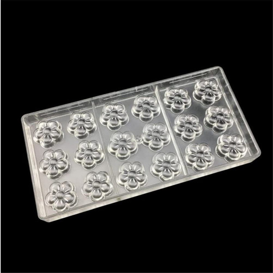 Plum Blossom Shape Polycarbonate Chocolate Mould