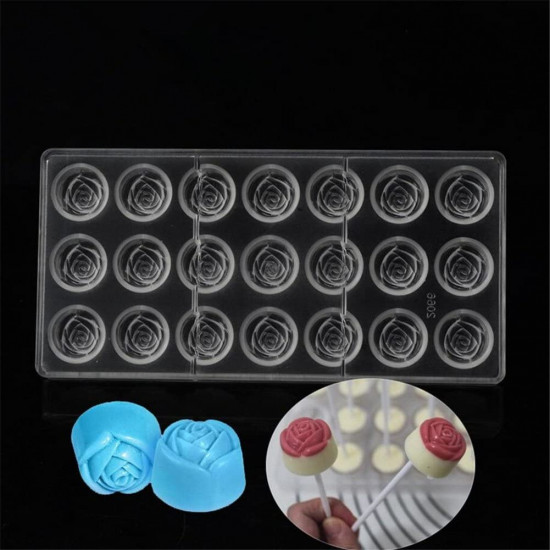 Rose Flower Shape Polycarbonate Chocolate Mould Rose Flower Shape Polycarbonate Chocolate Mould
