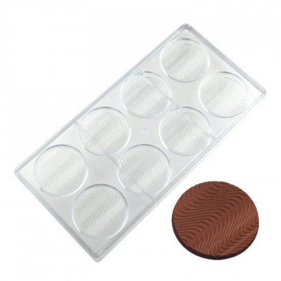 Round Wave Polycarbonate Chocolate Mould