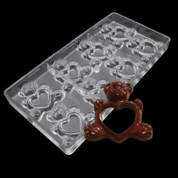 Teddy Bear With Heart Polycarbonate Chocolate Mould