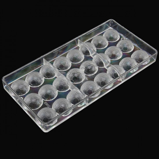 Football Shape Polycarbonate Chocolate Mould