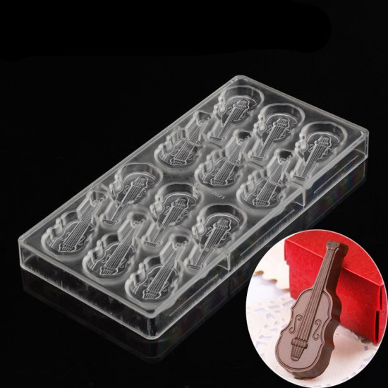 Guitar Shape Polycarbonate Chocolate Mould