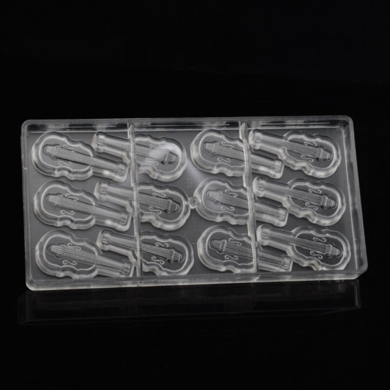 Guitar Shape Polycarbonate Chocolate Mould