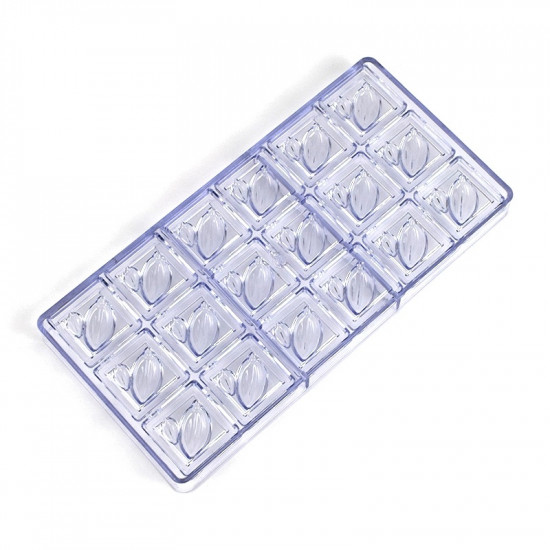 Square Design Polycarbonate Chocolate Mould