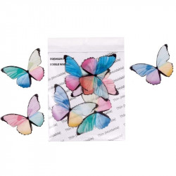 Rainbow Big Size Wafer Butterfly WPC - 35 (8 Pcs Pack) - Tastycrafts