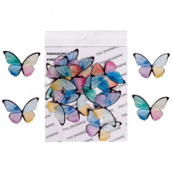 Rainbow Medium Size Wafer Butterfly WPC - 36 - Tastycrafts