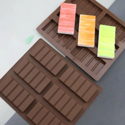 Rectangular Chocolate Bar 6 Cavity Silicone Mould
