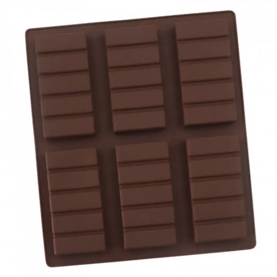 Rectangular Chocolate Bar 6 Cavity Silicone Mould