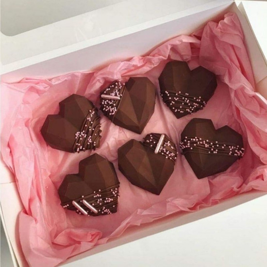 Diamond Heart Truffle Chocolate Mold