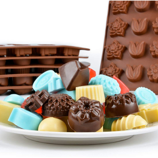 3 Design Donut Shape Silicone Chocolate Mould