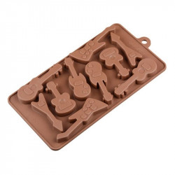 Guitars Silicone Chocolate Mould