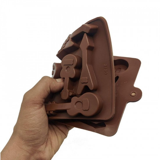 Guitars Silicone Chocolate Mould