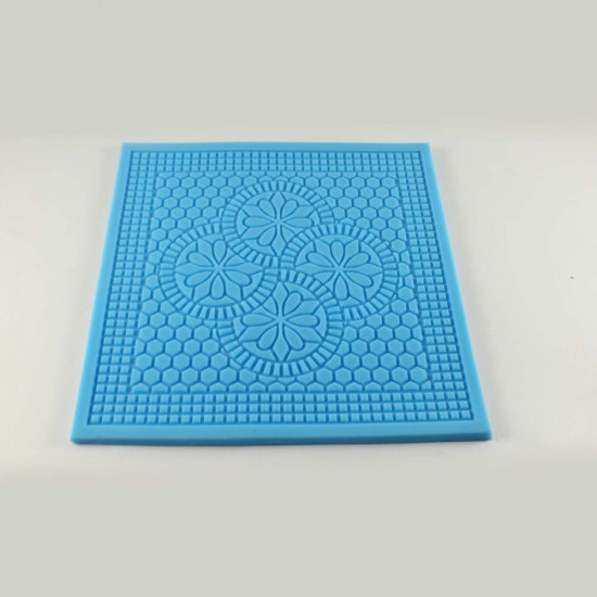 Flower Square Shaped Silicone Impression Mat