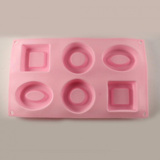 Geometrical Shaped Silicone Muffin Mould