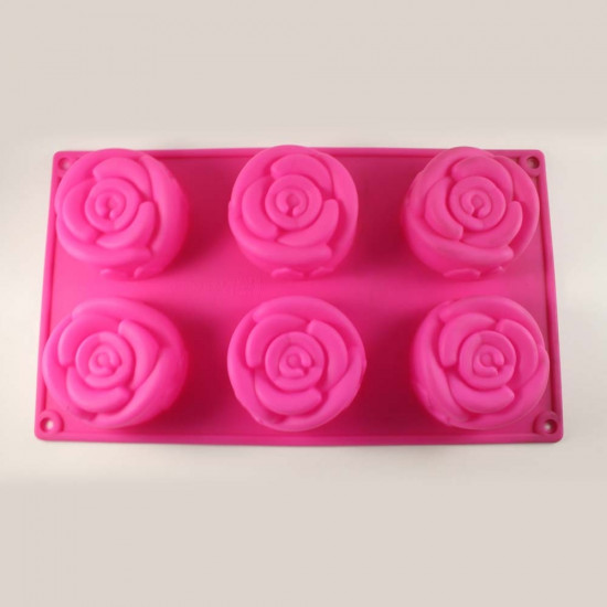 Rose Silicone Muffin Mould