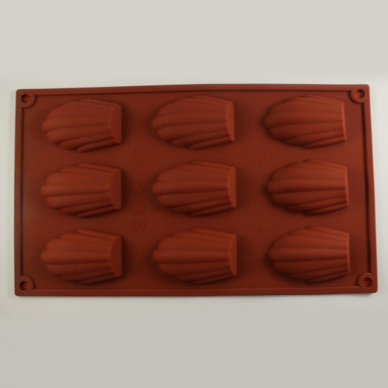 Shells Design Silicone Muffin Mould