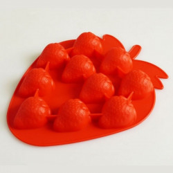 Strawberry Shape Silicone Chocolate / Ice Mould