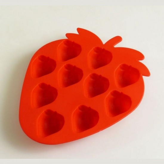 Strawberry Shape Silicone Chocolate / Ice Mould