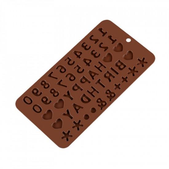 Numbers & Happy Birthday Letters Silicone Chocolate Mould