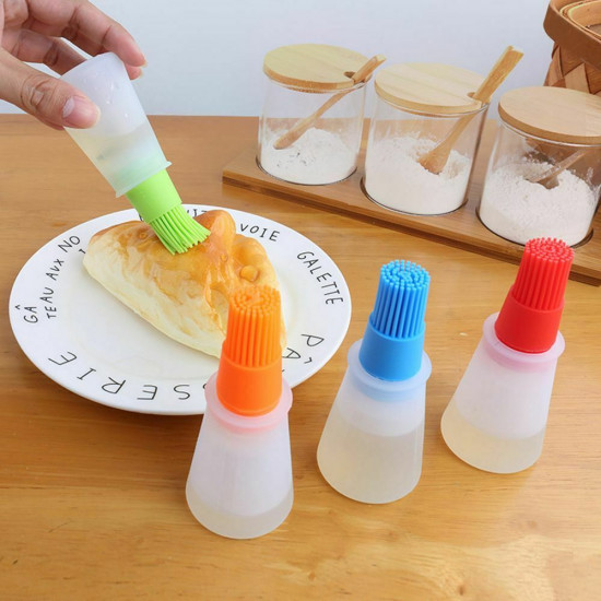 1pc ,Brush head Random Color Silicone Pastry Brush, Basting Brush