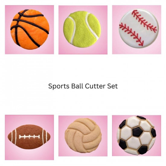 Sports Ball Cutter Set of 6