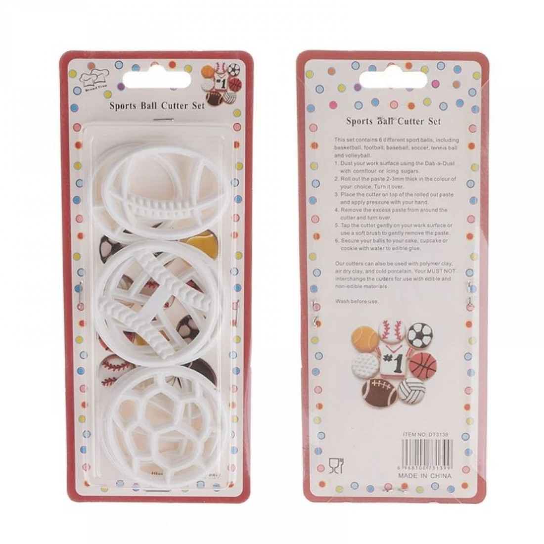 Sports Ball Cutter Set of 6