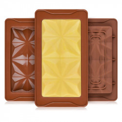 Chocolate Bar Silicone Mould - Squared Star (Style 7)