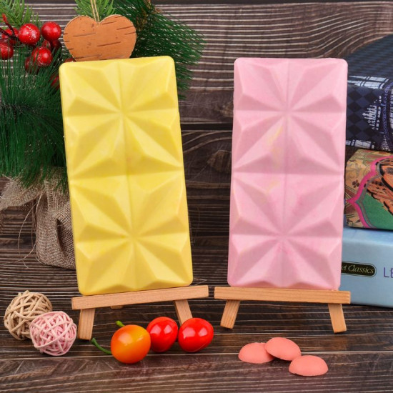 Chocolate Bar Silicone Mould - Squared Star (Style 7)