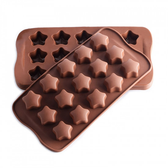 SILICONE CHOCOLATE MOULD - STAR SHAPE A