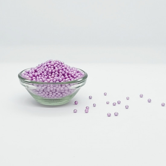 Purple Sugar Pearl Beads (150 Gm)