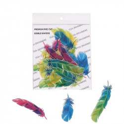 Tropical Feathers Edible Wafer WPC - 53 (20 Pcs Pack) - Tastycrafts
