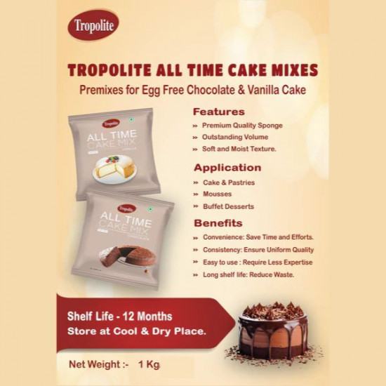Vanilla Cake Premix (1 Kg) - Tropolite