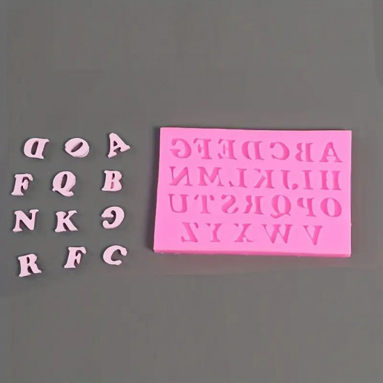 Uppercase English Alphabets Silicone Mould Uppercase English Alphabets Silicone Mould